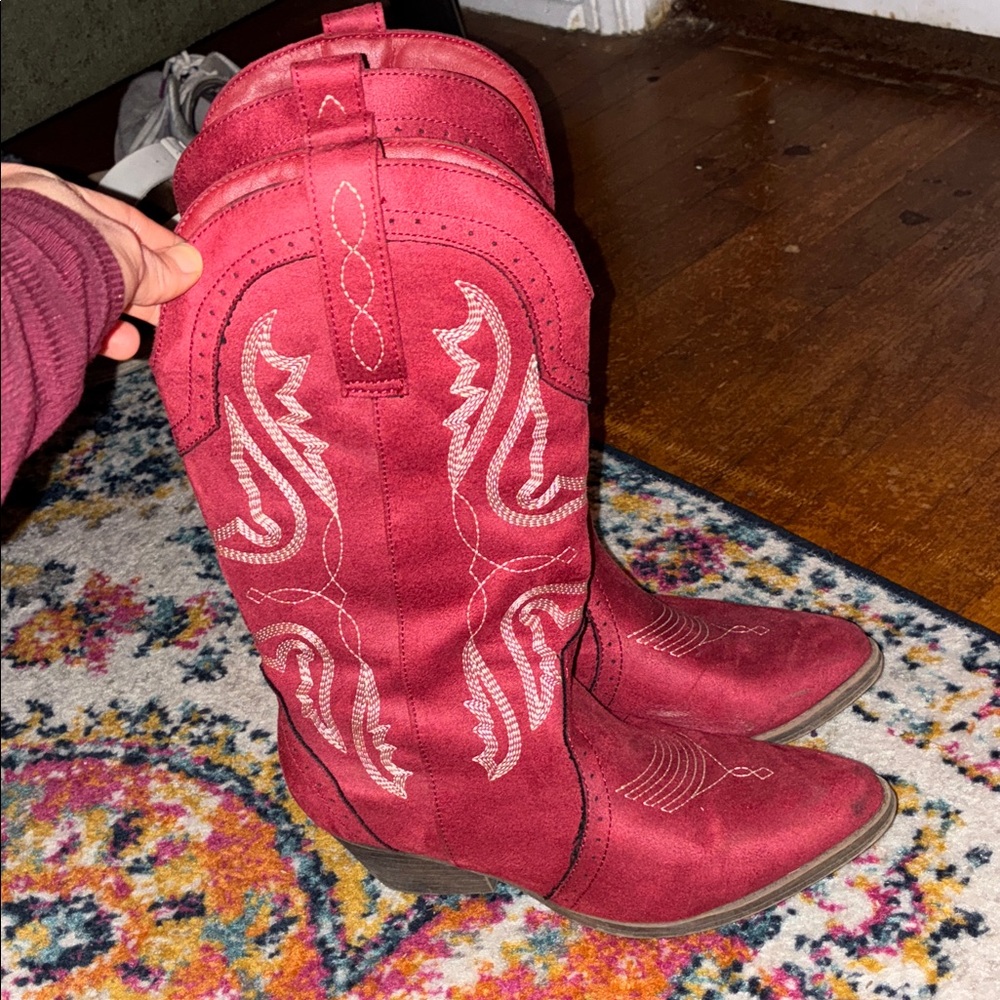 Red Western Cowboy Boots